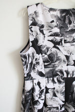 APT. 9 Black White Gray Floral Dress | XL