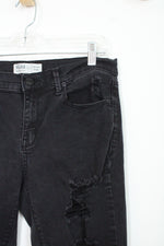 Mudd Black Low Rise Skinny Distressed Jeans | 11