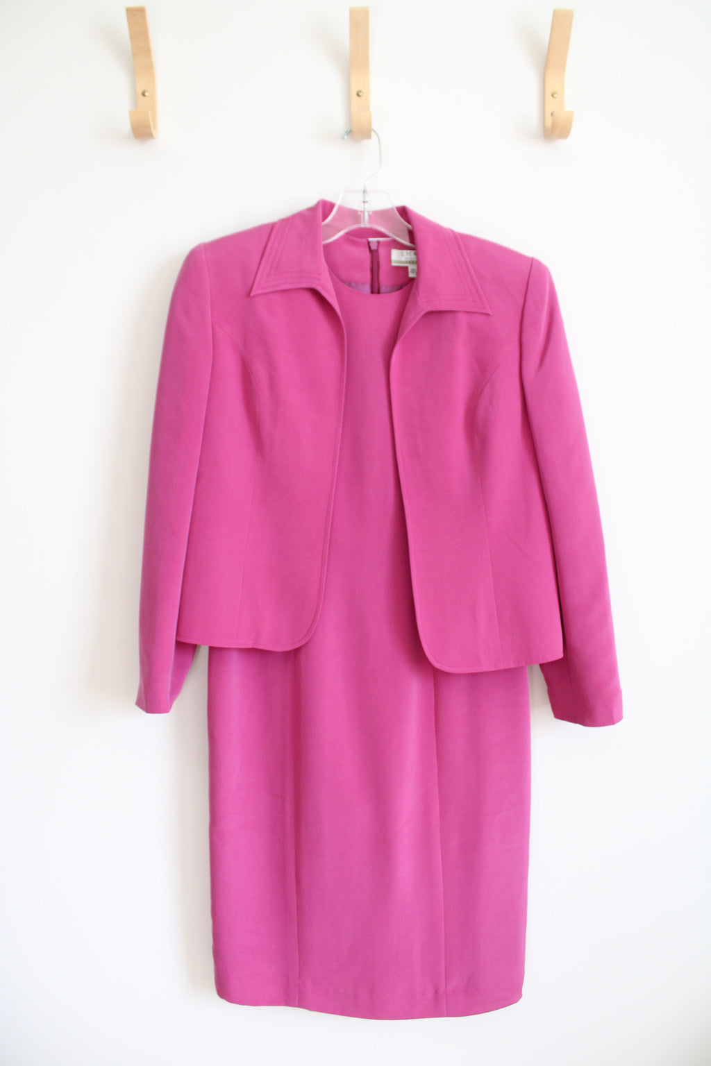Shomi Vintage Pink Silk Dress & Jacket | 4