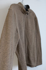 NEW Wrangler Brown Fleece 1/4 Zip Pullover | XL