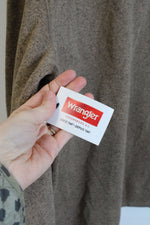 NEW Wrangler Brown Fleece 1/4 Zip Pullover | XL