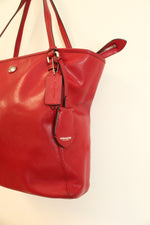 Coach Peyton Saffiano Leather Zip Tote Bag Purse