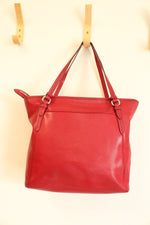Coach Peyton Saffiano Leather Zip Tote Bag Purse