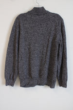 Calvin Klein Gray Heathered Knit 1/4 Zip Pullover Sweater | XL