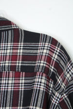 Wrangler Red Plaid Fleece Lined Flannel Snap Front Shirt Jacket | XL