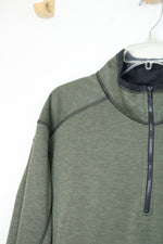 CQR Olive Green Quarter Zip Fleece Pullover | 3XL