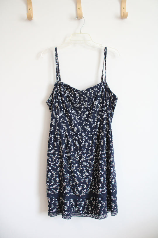 NEW Hollister Navy & White Floral Dress | XXL