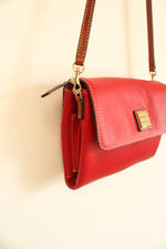 Dooney & Bourke Red Leather Hunter Purse