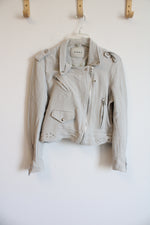 [Blank NYC] Light Gray Moto Jacket | M