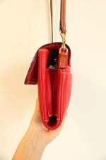 Dooney & Bourke Red Leather Hunter Purse