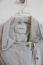 [Blank NYC] Light Gray Moto Jacket | M