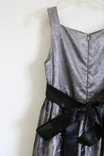 LOVE Gray Silver Black Sparkle Tulle Dress | 12