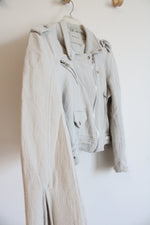 [Blank NYC] Light Gray Moto Jacket | M