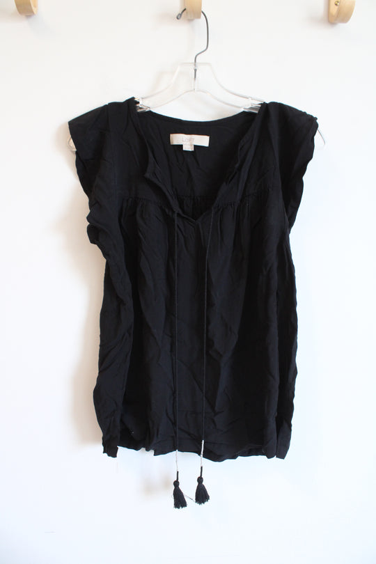 LOFT Black Blouse | XS