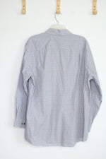 Van Heusen Studio Slim Fit Black Red White Checked Button Down Shirt | 16-16 1/2