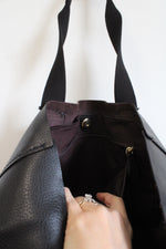 Coach Large Derby Black Leather Tote Bag