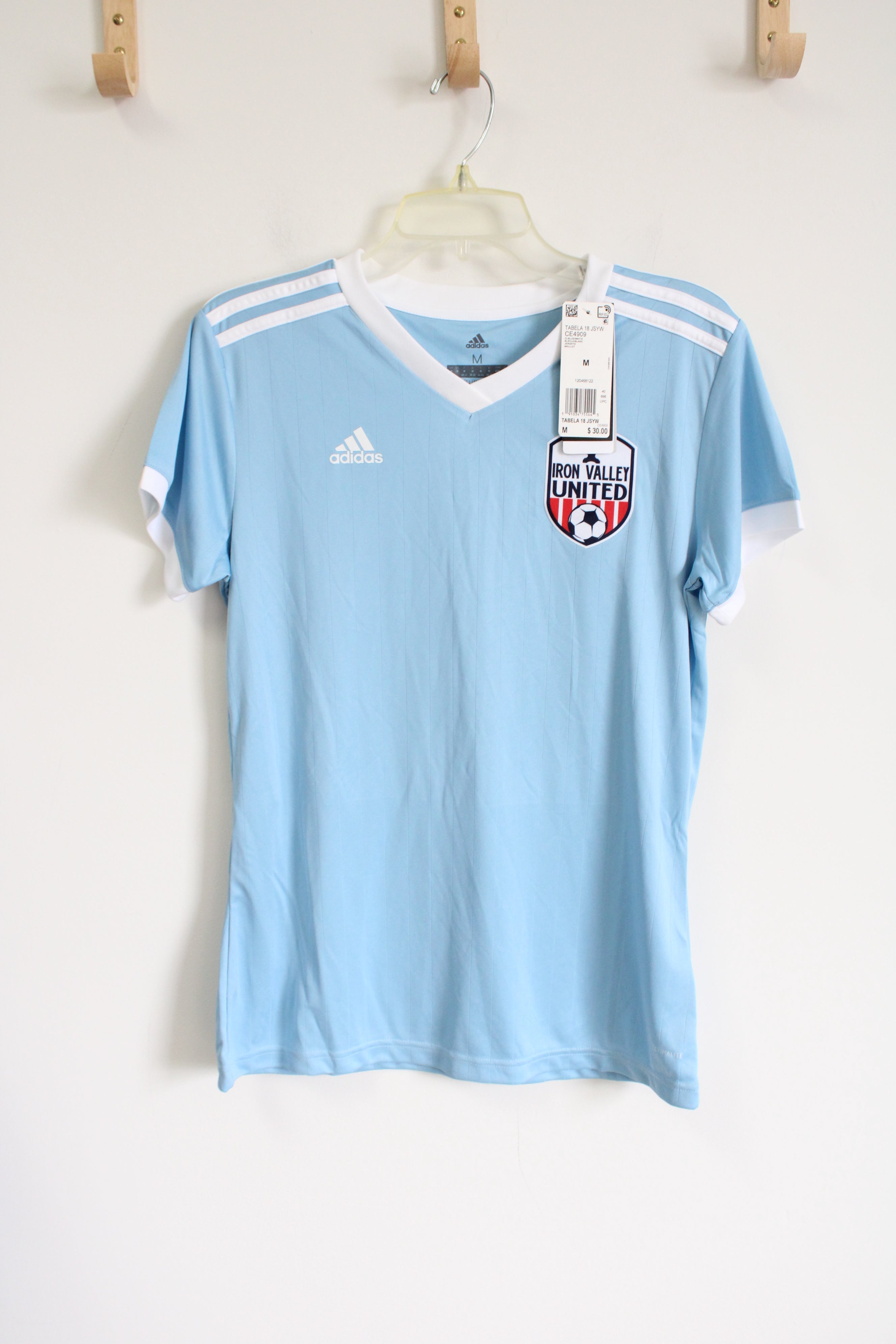 NEW Adidas Climalite Iron Valley United Soccer #32 Shirt | M