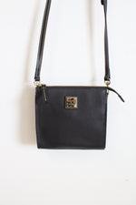 Dooney & Bourke Black Pebble Leather Crossbody Bag