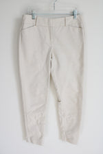 Ann Taylor Signature Beige Ankle Pant | 0 Petite