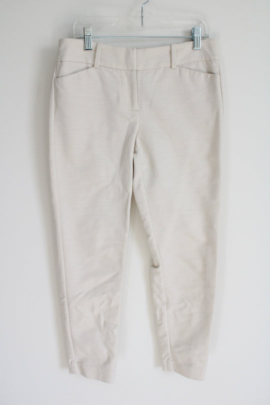 Ann Taylor Signature Beige Ankle Pant | 0 Petite