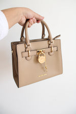 Michael Kors Hamilton Tan Small Satchel