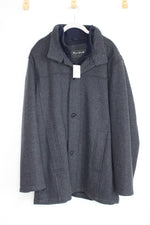 NEW Jos. A. Bank Gray and Blue Car Coat | XL