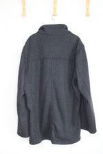 NEW Jos. A. Bank Gray and Blue Car Coat | XL