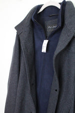 NEW Jos. A. Bank Gray and Blue Car Coat | XL