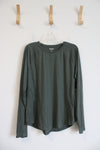 NEW Tek Gear Olive Green Long Sleeved Shirt | L