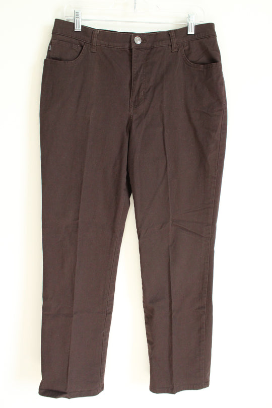 Lee Straight Leg Classic Fit Brown Jeans | 12 Short