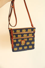 Dooney & Bourke Notre Dame Fighting Irish Navy Blue Yellow Crossbody Purse