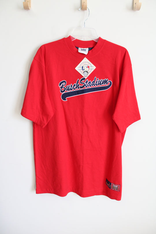 NEW  Lee Sport Busch Stadium Red Tee | L