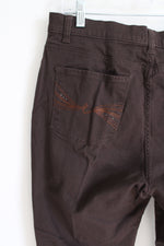 Lee Straight Leg Classic Fit Brown Jeans | 12 Short