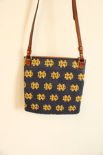 Dooney & Bourke Notre Dame Fighting Irish Navy Blue Yellow Crossbody Purse