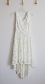Muadress Sleeveless White Lace Dress | XS