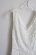Muadress Sleeveless White Lace Dress | XS