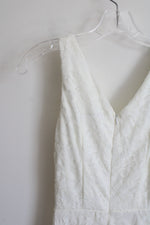Muadress Sleeveless White Lace Dress | XS