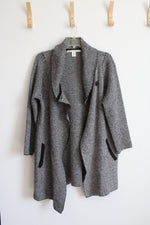 Max Studio Gray Patterned Cardigan | XL
