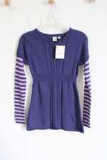 NEW SO Deep Cobalt Knit Tunic Top | Youth L (12)