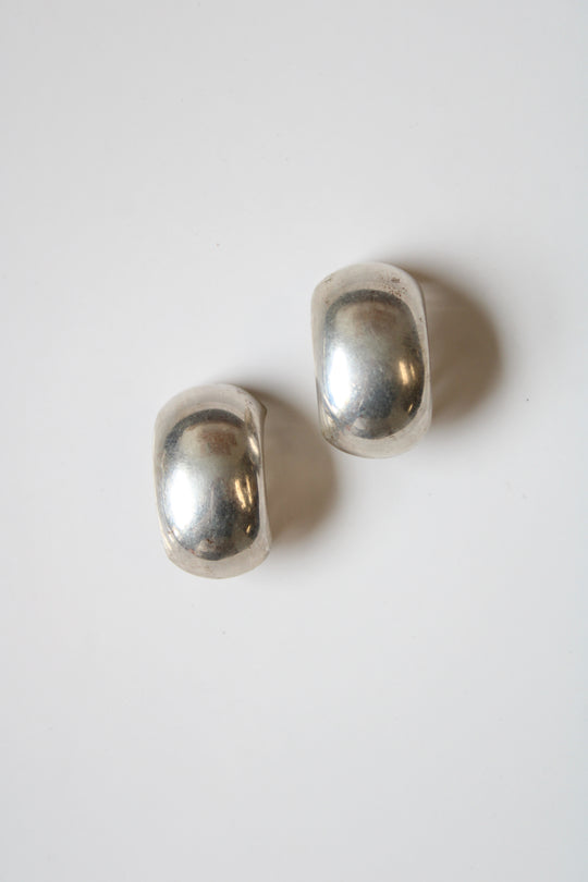 Sterling Silver Mexico Clip On Earrings