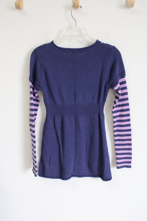 NEW SO Deep Cobalt Knit Tunic Top | Youth L (12)