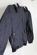 H&M Black Windbreaker Jacket | 11/12