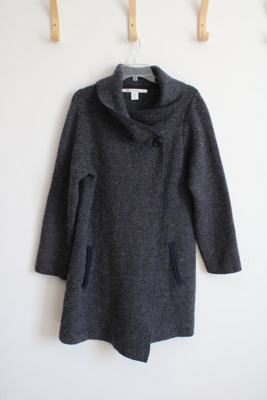 Max Studio Blue Gray Patterned Cardigan | XL