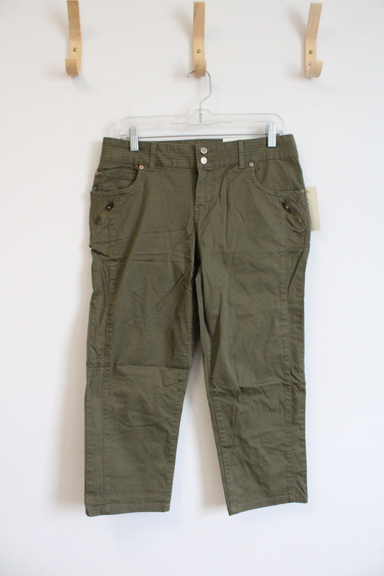 NEW Sonoma Modern Fit Green Capri Pants | 6