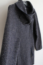 Max Studio Blue Gray Patterned Cardigan | XL