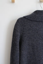 Max Studio Blue Gray Patterned Cardigan | XL