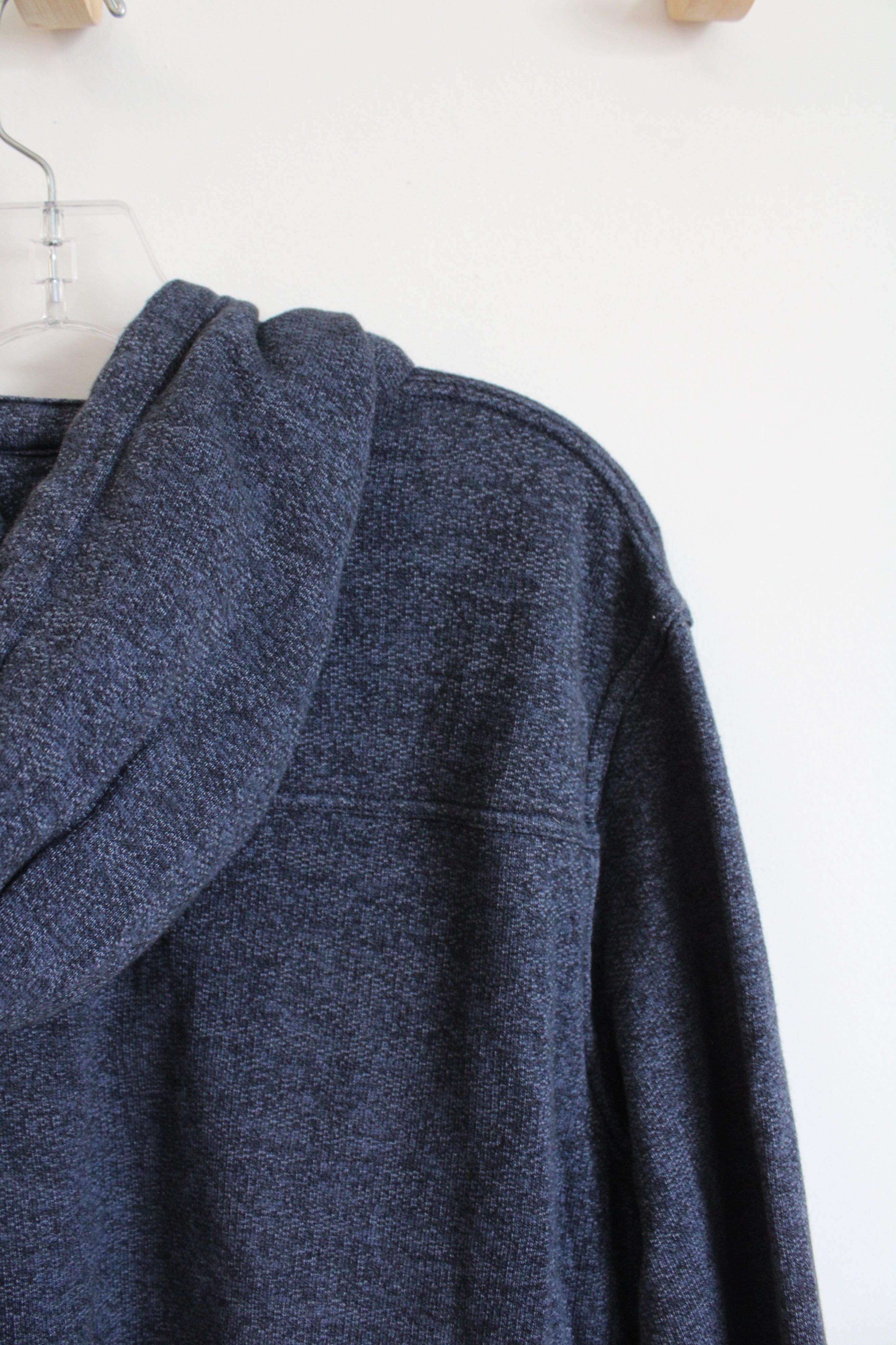 Lucky Brand Blue 1/4 Buttoned Hoodie | XL