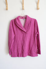 T by Talbots Pink Fleece Top | M