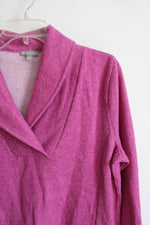 T by Talbots Pink Fleece Top | M