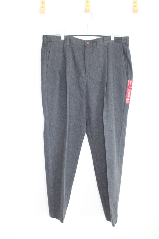 NEW Farah Gray Easy Fit Pleated Dress Pants | 38X29